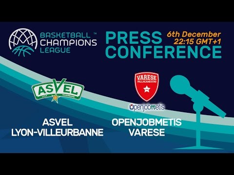 ASVEL Lyon-Villeurbanne v Openjobmetis Varese - Press Conference - Basketball Champions League
