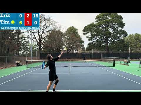 3.0 USTA Consolation Match Erik vs Tim (Extended Highlights)