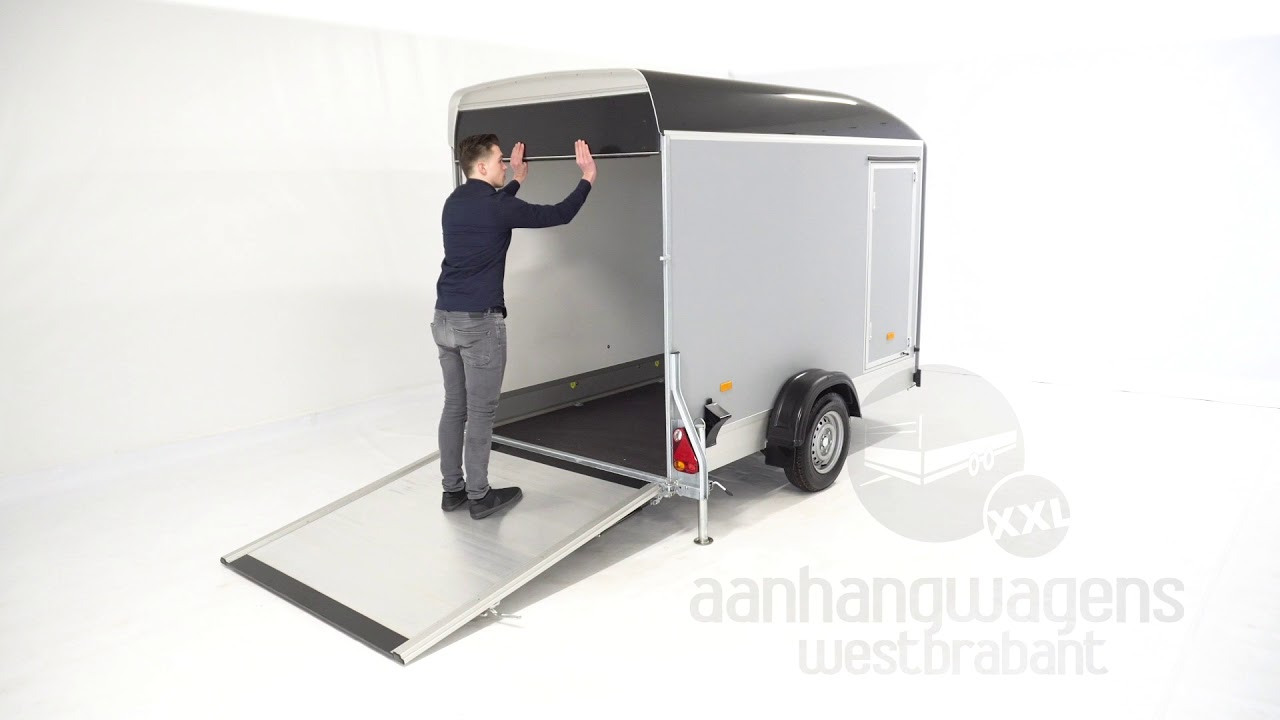 Easyline Gesloten aanhangwagen enkelas 302x150x197cm 1400kg PPL video