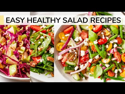 4 EASY HEALTHY SALAD RECIPES