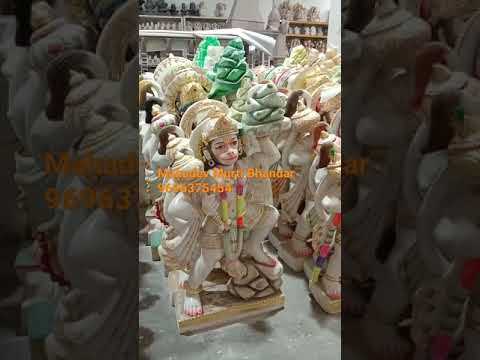 Marble panchmukhi hanuman, for temple, size: 24