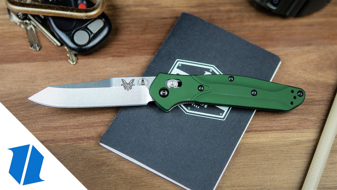 Benchmade 940 Osborne AXIS Lock Knife Green (3.4" Satin)