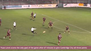 preview picture of video 'Weymouth 0 v 1 Cambridge City, 17th November 2012'