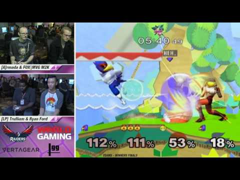 CC2k16   SSBM Doubles Top 8   Armada & FOX MVG Mew2king vs Ryan Ford & LP Trulliam   Winners Finals
