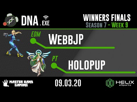 DNA.EXE S7:W9 - EDM | WebbJP (Zero Suit Samus) Vs. PT | holopup (Palutena) - Winners Finals