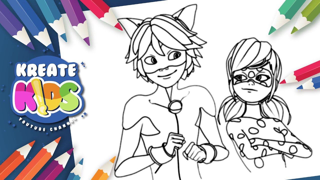 MIRACULOUS - Ladybug & Cat Noir Disegni da Colorare | Coloring Book