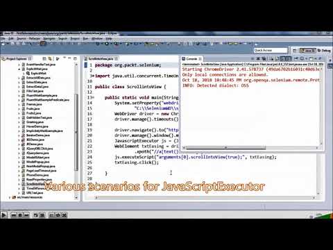 Selenium WebDriver Quick Start Guide | 6 The Actions Class and JavascriptExecutor