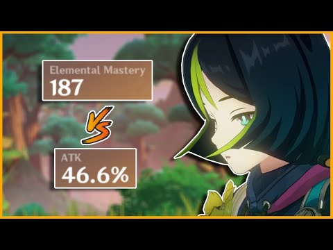 EM vs Attack Comparison on Tighnari | Genshin Impact