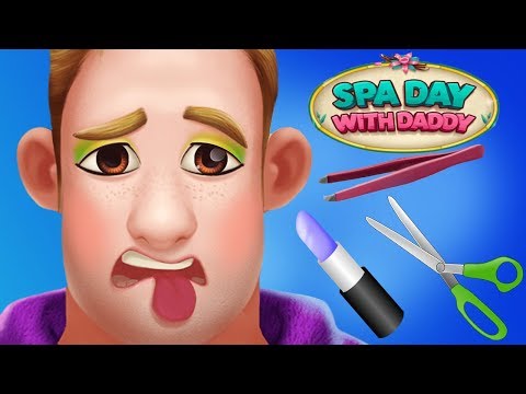 Fun Care Kids Games - Daddy & Little Girl Spa Beauty Makeup Makeover Clean Up Kids Apps