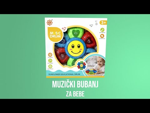 Muzički bubanj za bebe CVET