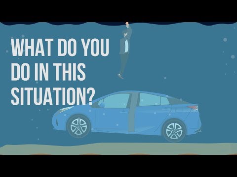 Tips on escaping from your car sinking in floodwaters