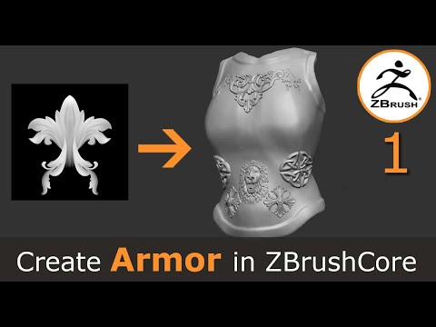 Create Female Armor in ZBrushCore (1/2)