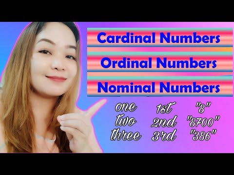 Cardinal | Ordinal | Nominal Numbers