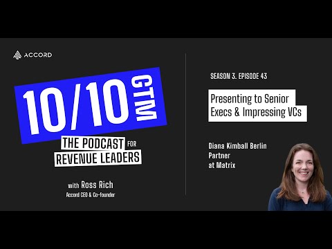 Presenting to Senior Execs & Impressing VCs with Diana Kimball ...