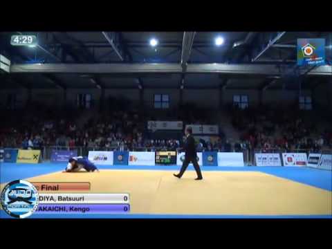 European Judo Open Men Oberwart 2014 Final -66kg ADIYA Batsuuri (MGL) - TAKAICHI Kengo (JPN)