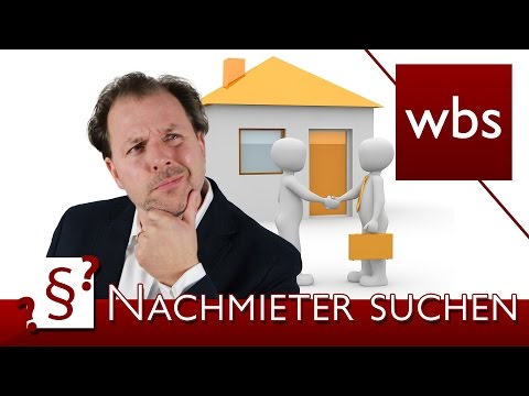 Darf ich einen Nachmieter suchen? | Rechtsanwalt Christian Solmecke