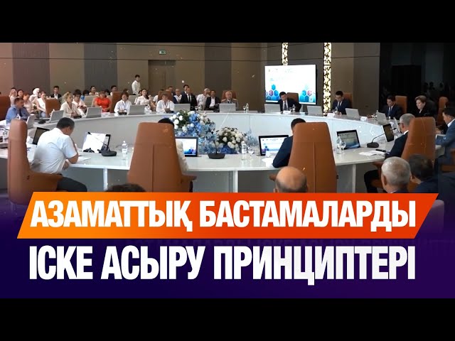Азаматтық бастамаларды іске асыру принциптері