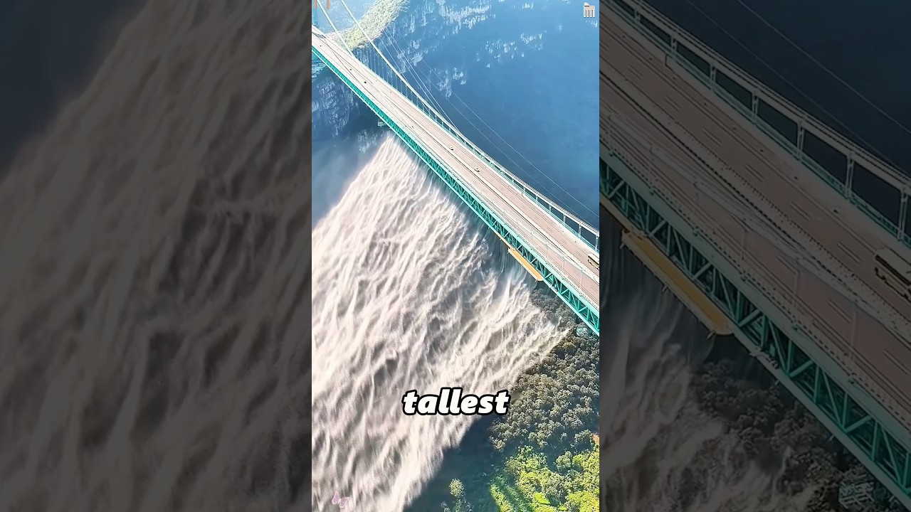 A bridge with a waterfall#amazing #didyouknow #knowledge #fyp #youtube