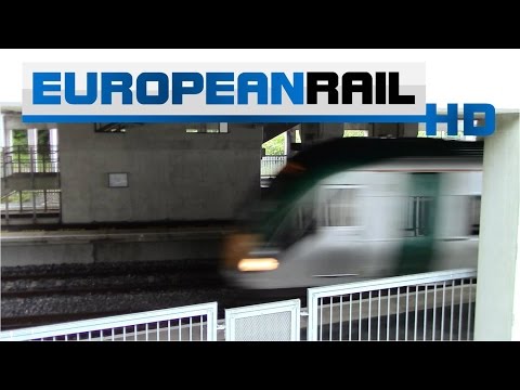 Iarnród Éireann Irish Rail ICR 22000 DMU passes Clondalkin / Fonthill Station