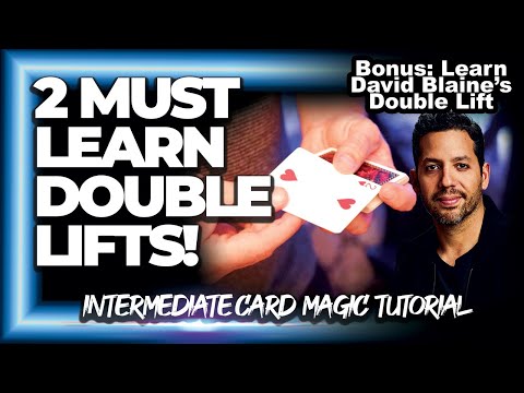Two MUST Learn Double Lifts - ft. David Blaine Double Lift  (Card Magic Tutorial)