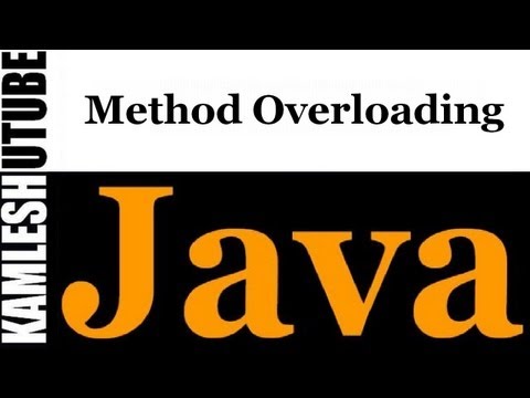 Java Programming Part 14 Method Overloading