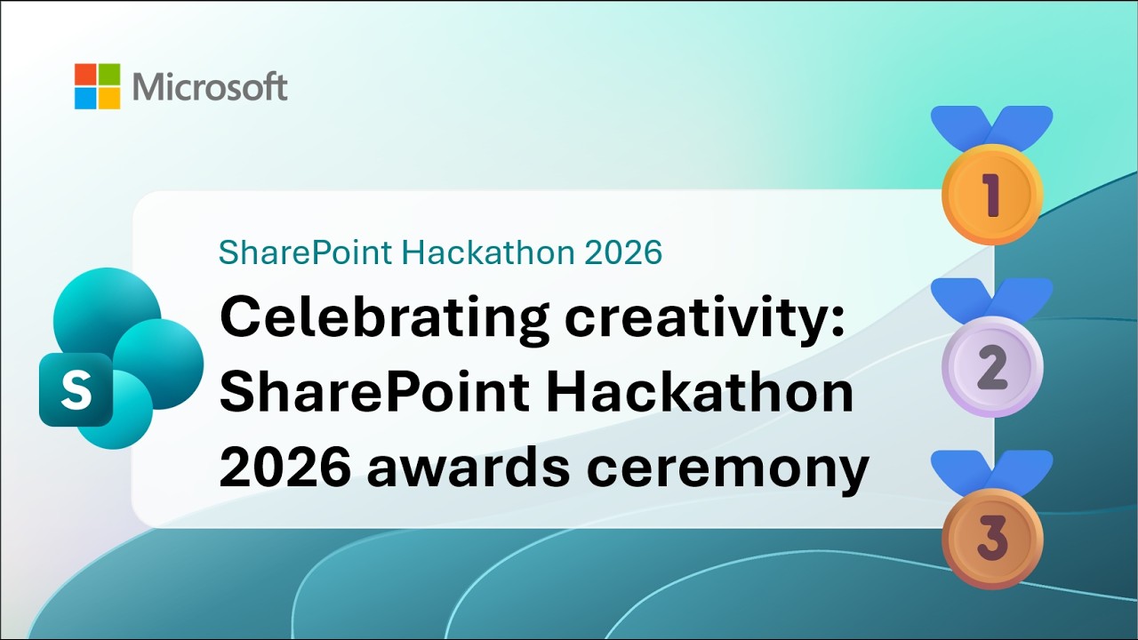 Celebrating creativity: Awards ceremony | SharePoint Hackathon 2026