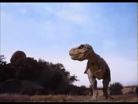 Jurassic Park 1993 - CGI proof of concept, against Go-Motion