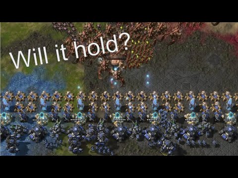 Protoss & Terran wall vs. zerg ball