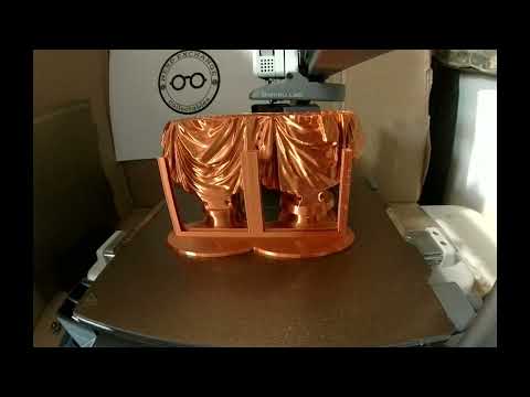 Marcus Aurelius and Lucius Verus bust coin flip holder 3d Print timelapse #ancientcoins#romanemperor