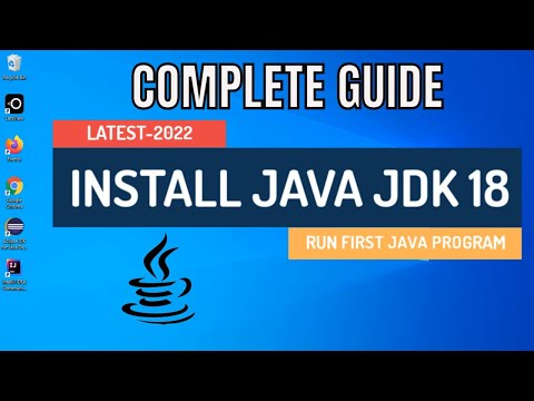 How To Install Java Jdk 18 On Windows 10 Install Java Run First Program