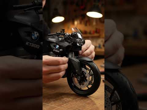 Thumbnail for Watch the legendary Dhoom 3 Matte Black BMW K1300R 1:12scale miniature motorcycle assembly ASMR!🏍️⚙️ by BMW K1300R
