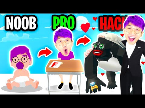 NOOB vs PRO vs HACKER In 100 YEARS LIFE SIMULATOR!? (ALL LEVELS 1-100!)