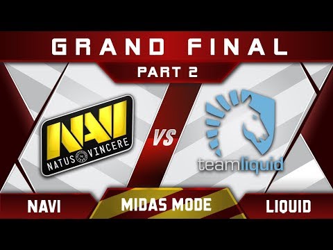 Liquid vs NaVi Grand Final Midas Mode 2017 Highlights Dota 2 - Part 2
