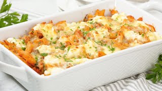 Three Cheese Pasta Bake | Easy + Delicious Fall Comfort Foods