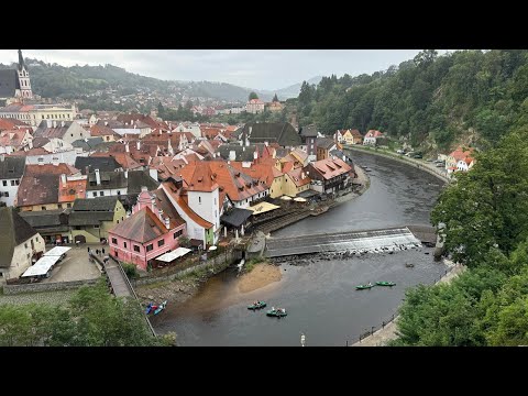The beautiful landscape in Czech Republic 🇨🇿 for relaxating  /gentel rain in Český Krumlov