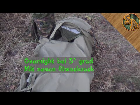 Overnight bei  -5° grad mit neuen Biwacksack I Defcon 5 review