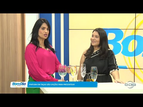 Pintura em taças são opções para presentear 14 02 2023