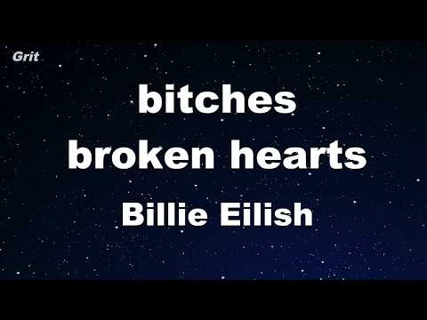 bitches broken hearts - Billie Eilish Karaoke 【No Guide Melody】 Instrumental