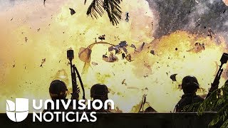 Fuerte explosión dejó heridos a varios oficiales de la Guardia Nacional venezolana