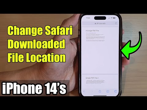 iPhone 14/14 Pro Max: How to Change Safari Downloaded File Location