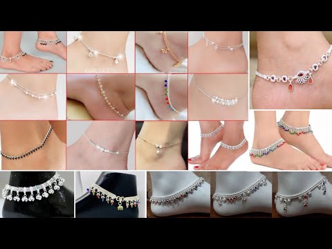 Beautiful Silver Payal Design/Latest Payal Design/Silver Anklets Designs With Price anklet new model