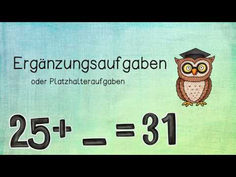 Ergänzungsaufgaben im Zahlenraum bis 100 - 2. Klasse