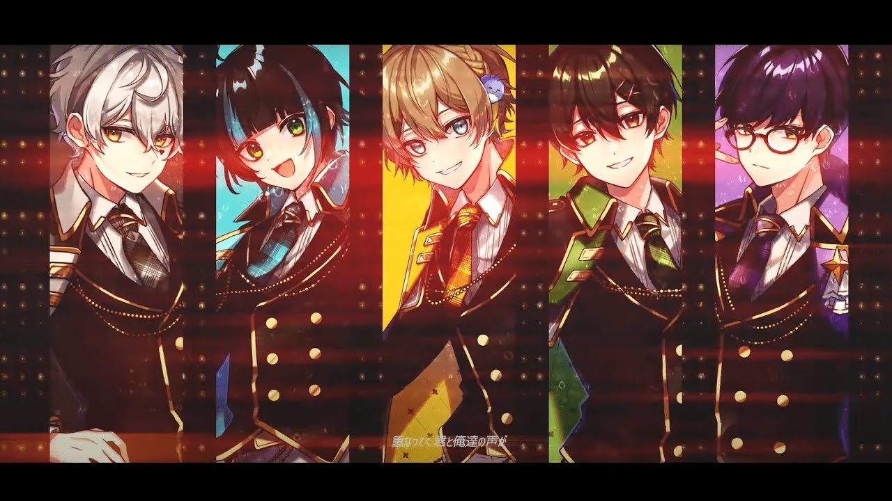 実力派歌い手グループ5人のオリジナル楽曲！X'OVER  黄×緑×水×白×紫 #shorts