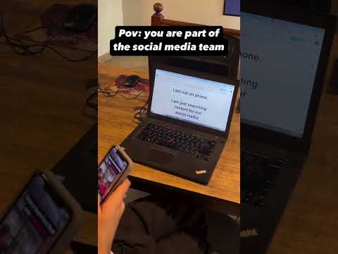 POV youre social media manager