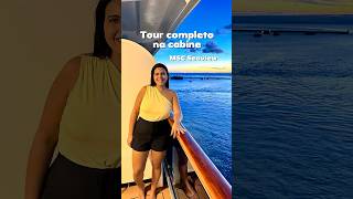 COMO É A CABINE DO MSC SEAVIEW? 👀 @MsccruzeirosBr  #viagem #cruzeiro