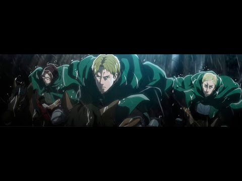 Survey Corps' first fight scene vs Keith Shadis attacking a Titan 13 years earlier