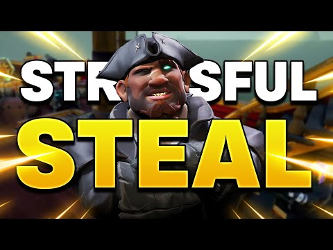 the MOST STRESSFUL STEAL of my PIRATE CAREER (Sea of Thieves Gameplay)