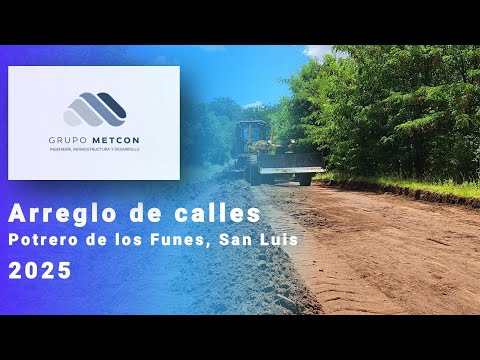 Motoniveladora en Acción: Recuperación Total de Calles en Potrero de los Funes | Metcon