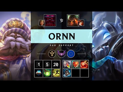 Ornn Support vs Nautilus - EUW Master Patch 25.16