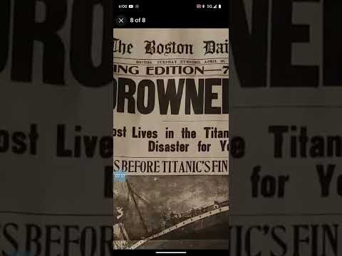 APRIL 16, 1912 NEWSPAPER REPRINT- TITANIC SINKS, 1500 DIE.  AVAILABLE ON EBAY